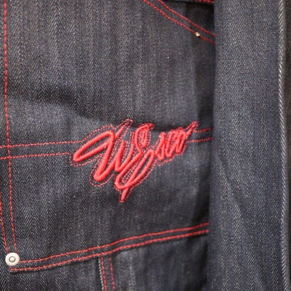 Esco Denim Jean Jacket Y2K 90s Hip Hop Streetwear Jacket 3XL - Picture 14 of 15